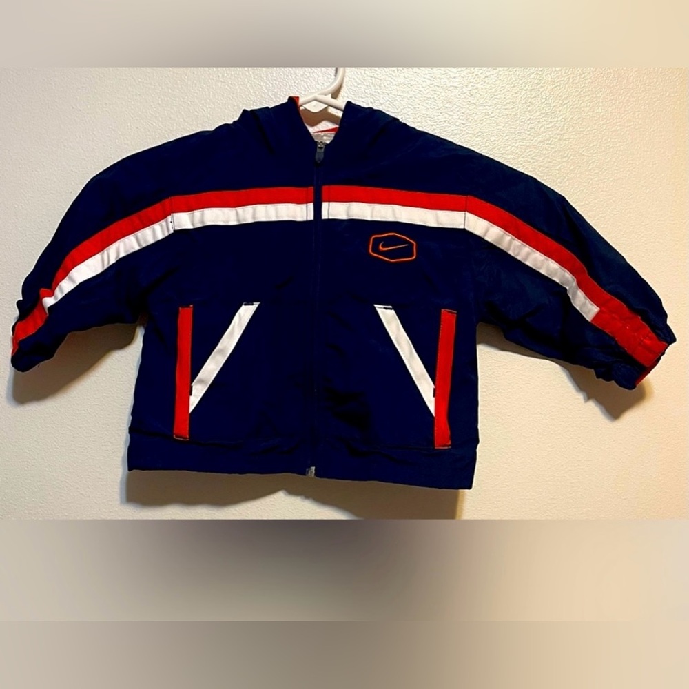 Nike Navy Blue and orange Kids' Jacket
